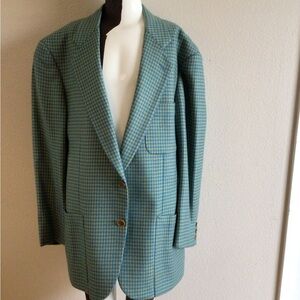 Vintage 1980s jacket, 100% wool, designed by Baracuta I Magnin.